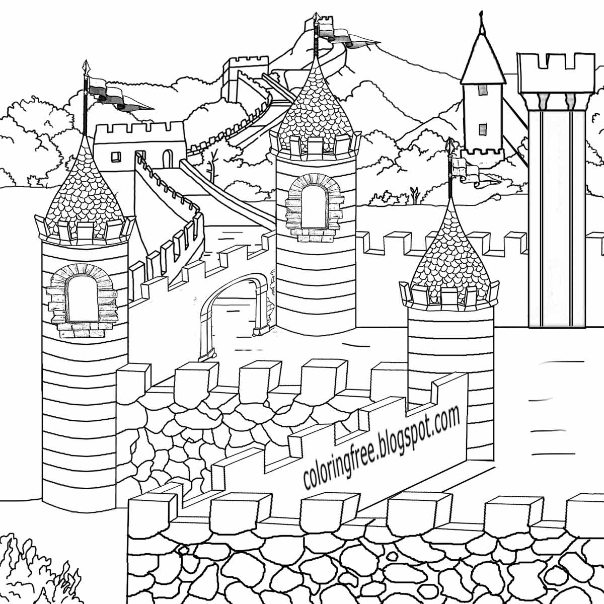 1200x1200 New Medieval Coloring Pages Compromise Times P