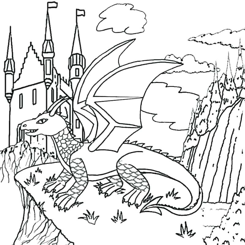 Medieval Dragon Coloring Pages at GetColorings.com | Free printable ...