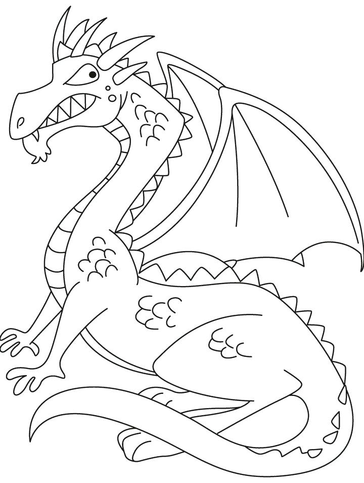 720x954 Idea Flying Dragon Coloring Pages And Medieval Dragon Coloring