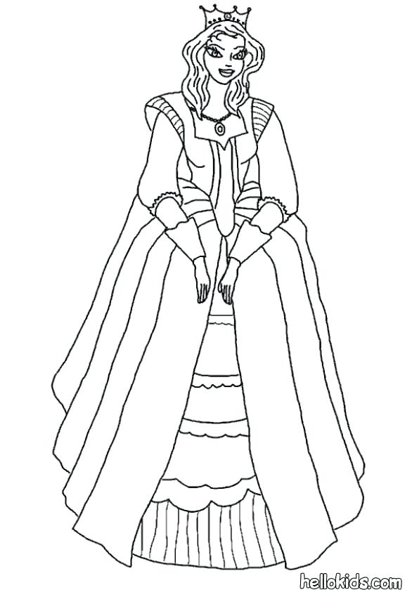 586x850 Middle Ages Coloring Pages 8 Pics Of Princess Coloring Pages