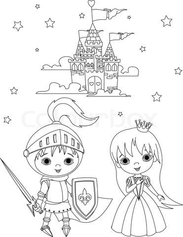 Medieval Princess Coloring Pages