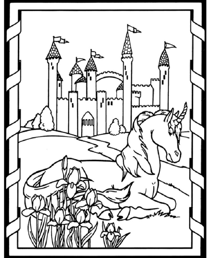 724x885 Medieval Coloring Pages