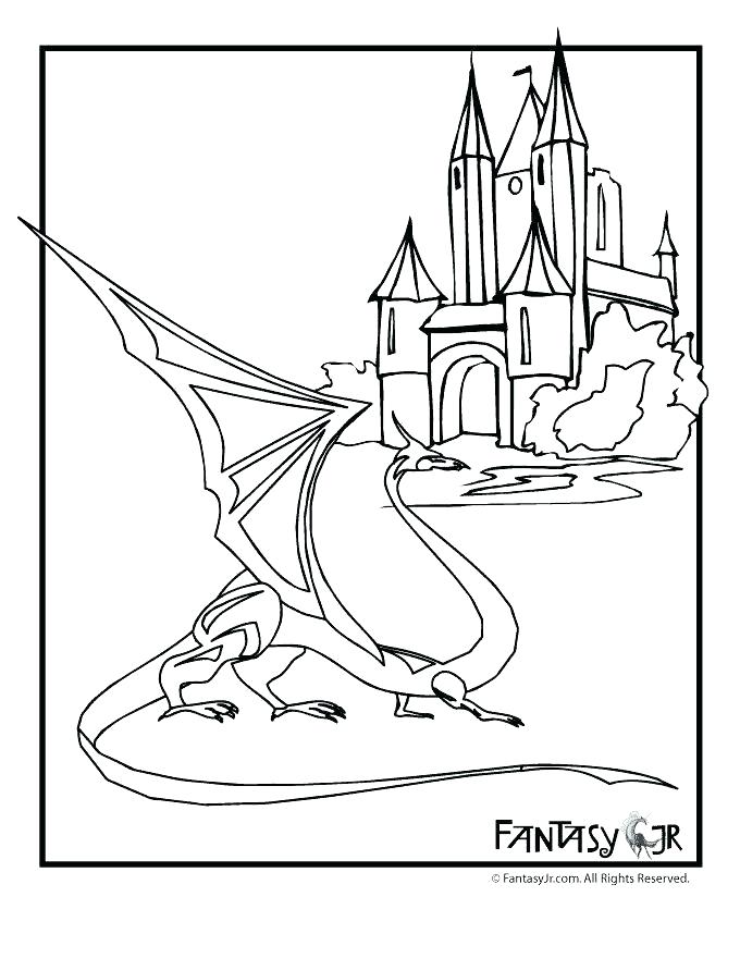 680x880 Medieval Coloring Pages Medieval Coloring Pages Also Dragon