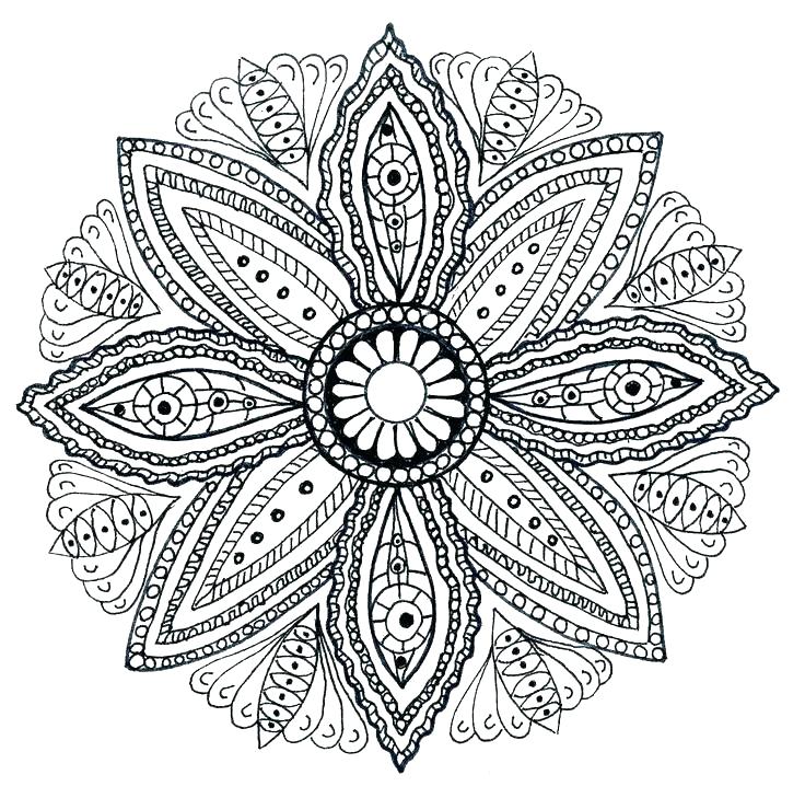 Mandala Meditation Coloring Pages Mandala Art Coloring Pages 736x729 Mandala Meditation Coloring Pages Mandala Art Coloring Pages