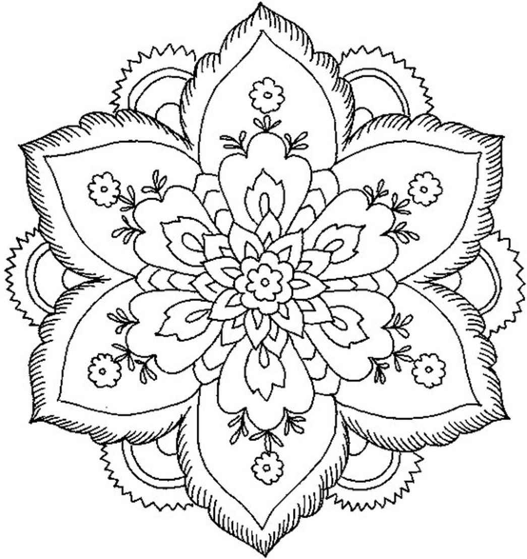 1045x1109 Mandala Coloring Pages Mandala Coloring Pages For Adults Free