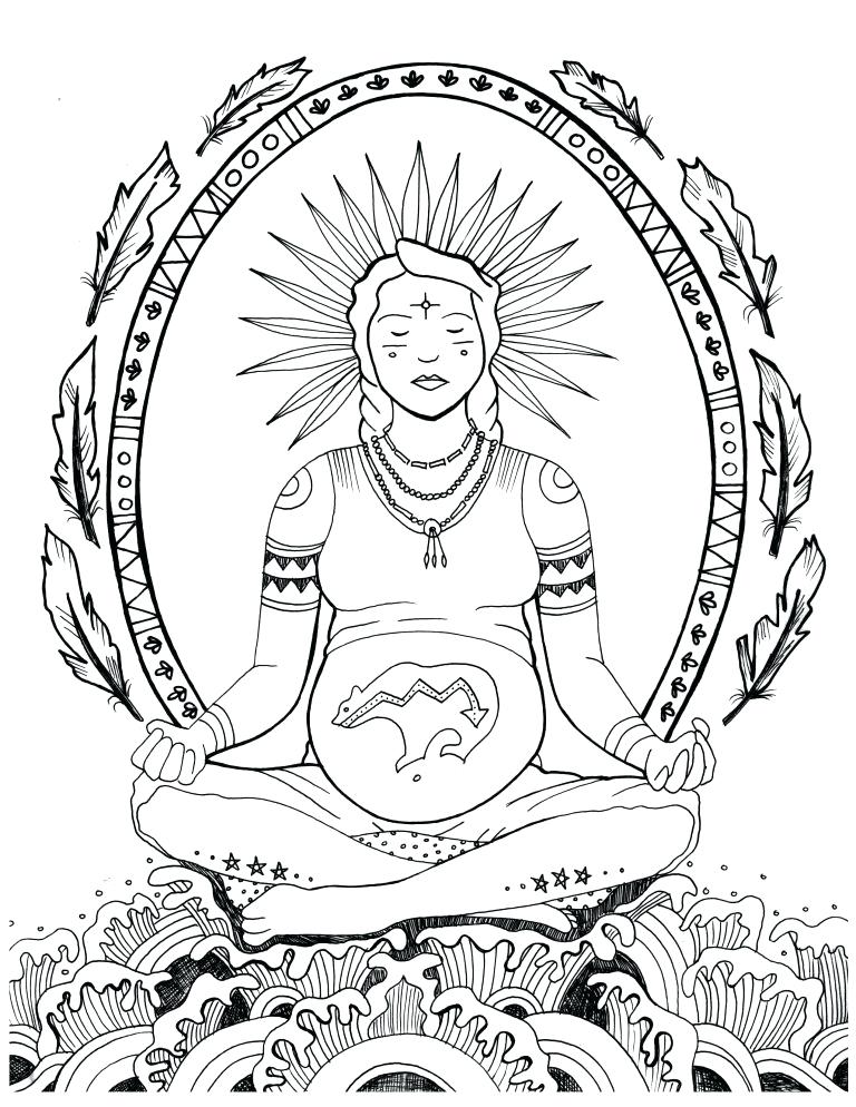 Meditation Coloring Pages Free at GetColorings.com | Free printable ...