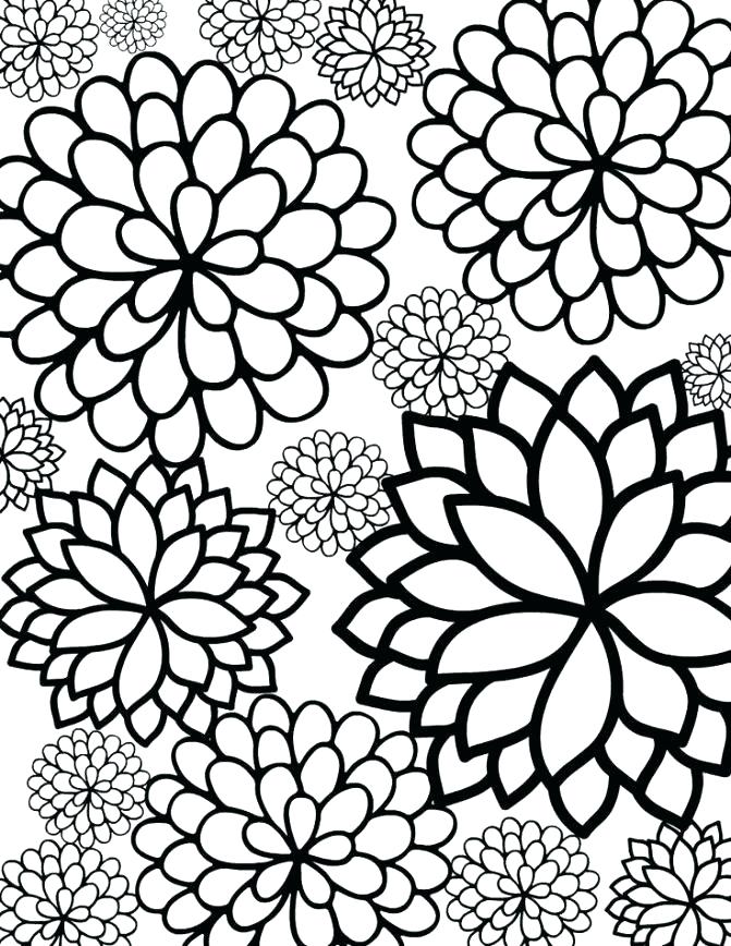 Printable Coloring Pages Of Flowers 3503 671x868 Printable Coloring Pages Of Flowers 3503