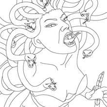 220x220 Medusa The Gorgon With Snake Hair Coloring Pages