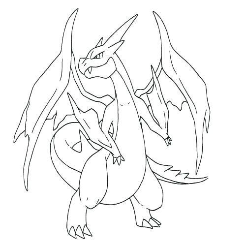 500x500 Pokemon Charizard Coloring Pages Free Coloring Pages