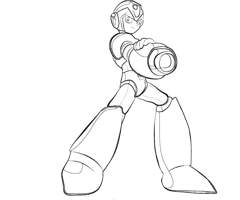 800x667 Mega Man Coloring Pages