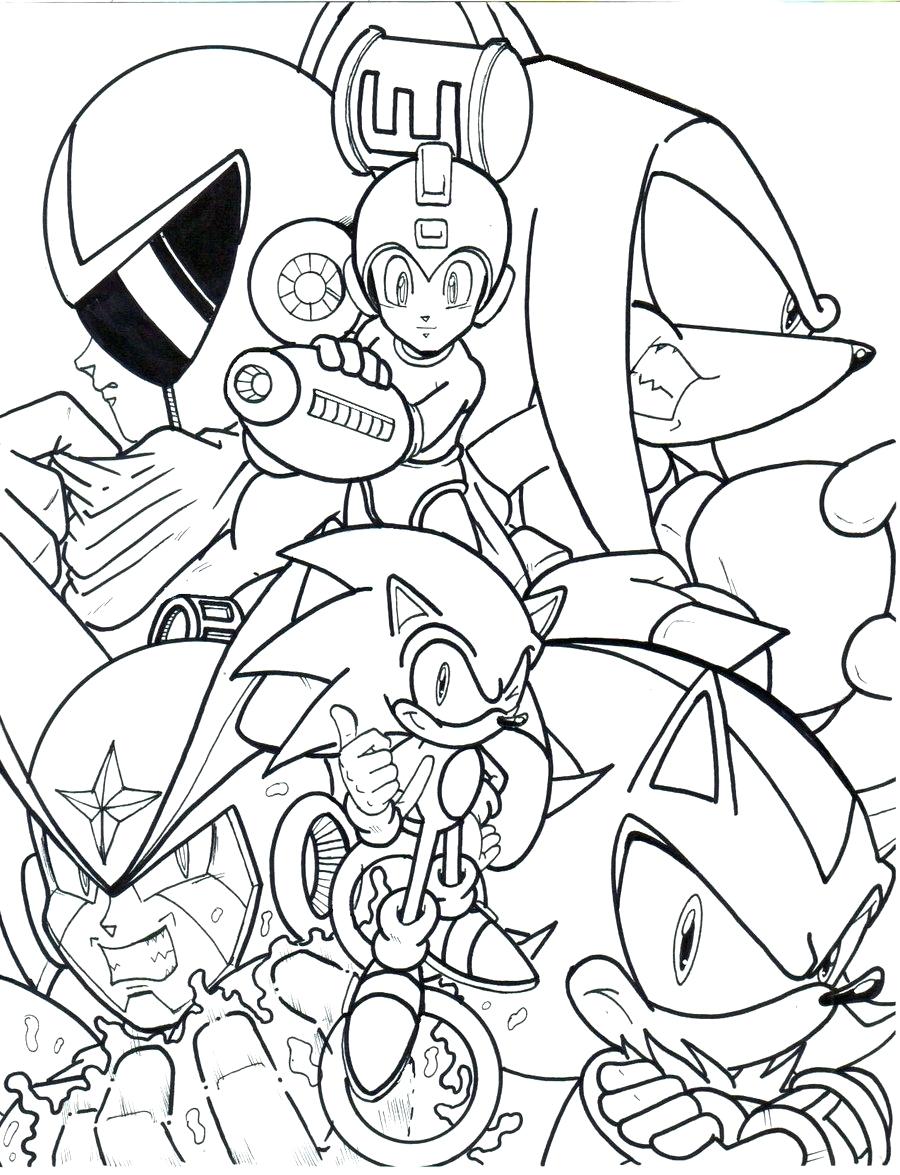 900x1175 Coloring Page ~ Mega Man Coloring Pages Printable High Quality