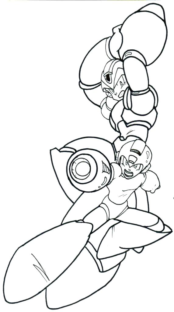 572x1024 Megaman Coloring Pages