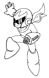 200x315 Mega Man Coloring Sheet