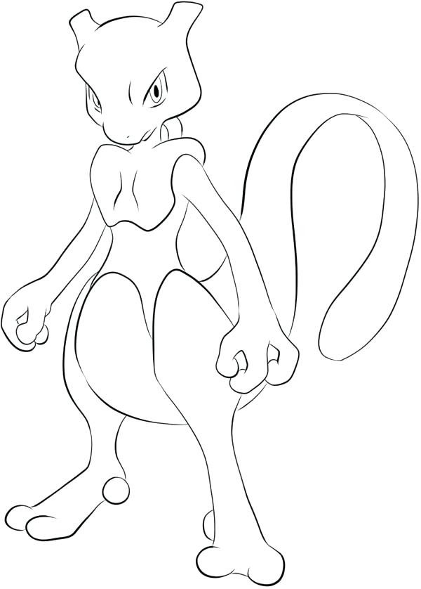Mewtwo Coloring Pages Psychic Attack Coloring Page Mewtwo 600x838 Mewtwo Coloring Pages Psychic Attack Coloring Page Mewtwo