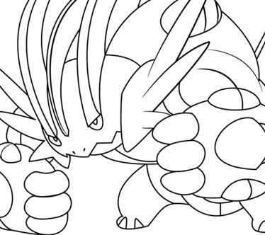 374x332 Pokemon Onix Coloring Page