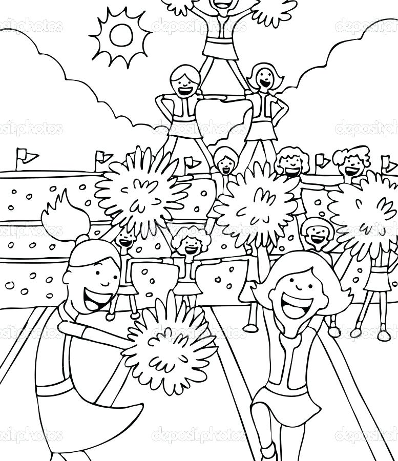 777x900 Printable Megaphone Coloring Page