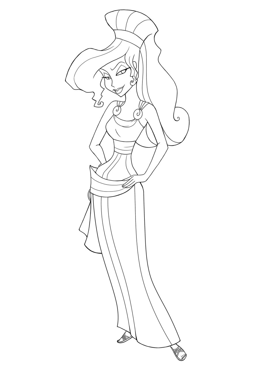 900x1273 Funky Megara Hercules Coloring Pages Pattern
