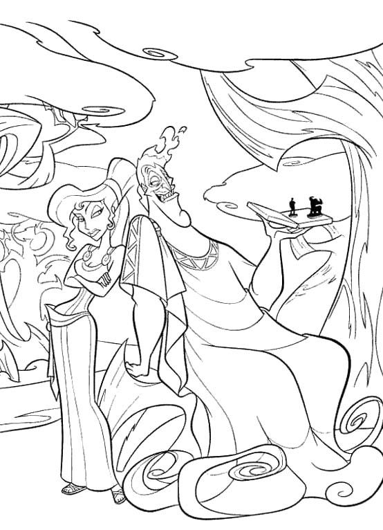 554x766 Pictures Of The Evil Hades And Megara Coloring Pages Coloring