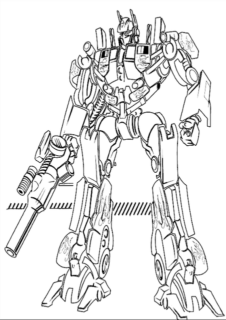 452x639 Transformers 2 Coloring Page Amp Coloring Book