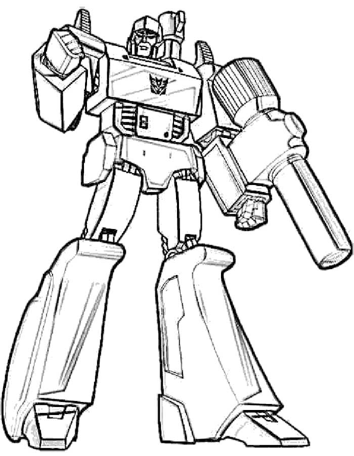 700x902 Transformers Coloring Pages Megatron