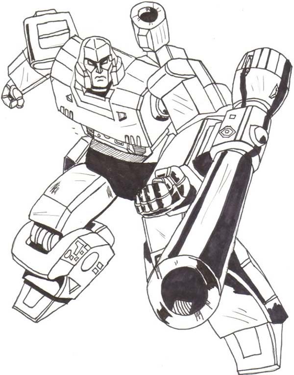 600x767 Drawing Of Megatron Coloring Page