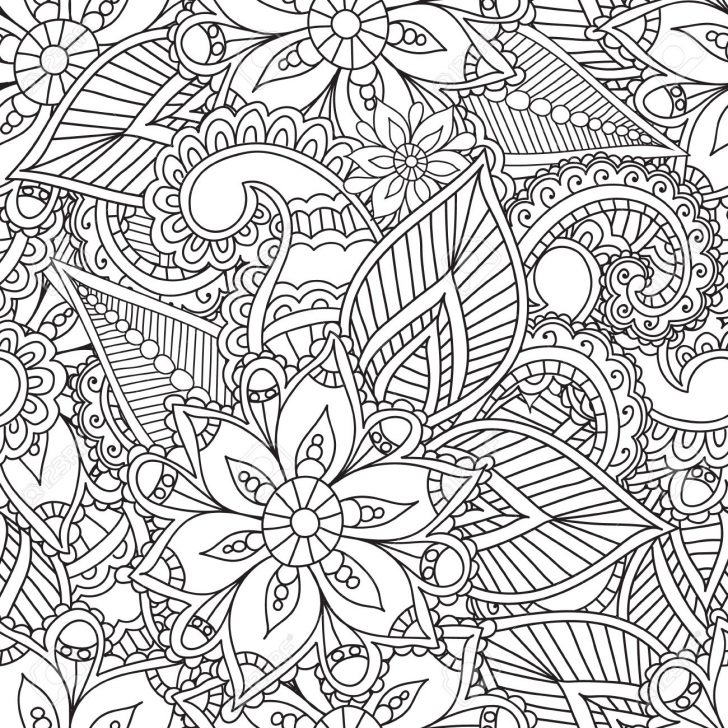 Mehndi Coloring Pages 728x728 Mehndi Coloring Pages