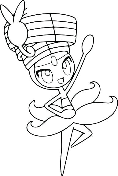 386x576 Coloriage Pokemon Meloetta