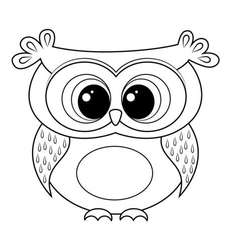 462x480 Cartoon Owl Coloring Page Free Printable Coloring Pages