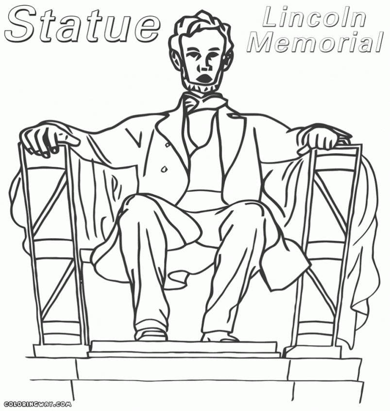 Coloring Dow Popular Lincoln Memorial Coloring Page 803x848 Coloring Dow Popular Lincoln Memorial Coloring Page