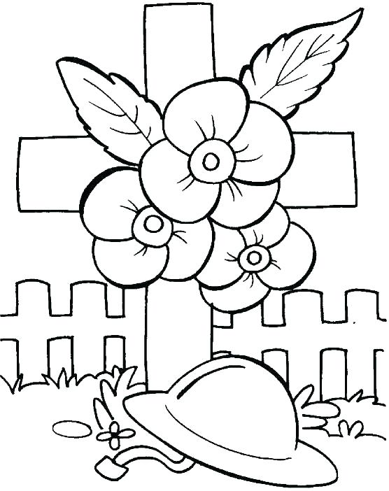556x702 Remembrance Day 2015 Coloring Pages Sheets Memorial Cross Page