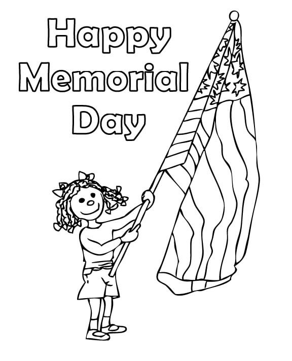 Memorial Day Coloring Pages For Preschoolers