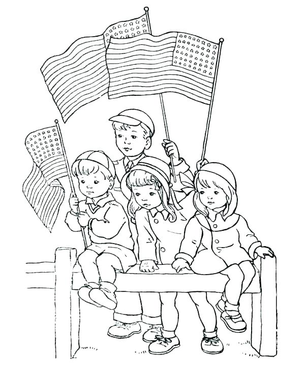 600x734 Memorial Day Coloring Pages Pictures For Kids Free Preschool Kid