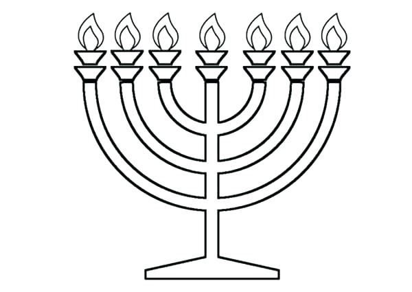 600x425 Menorah Coloring Pages This Is Menorah Coloring Page Pictures