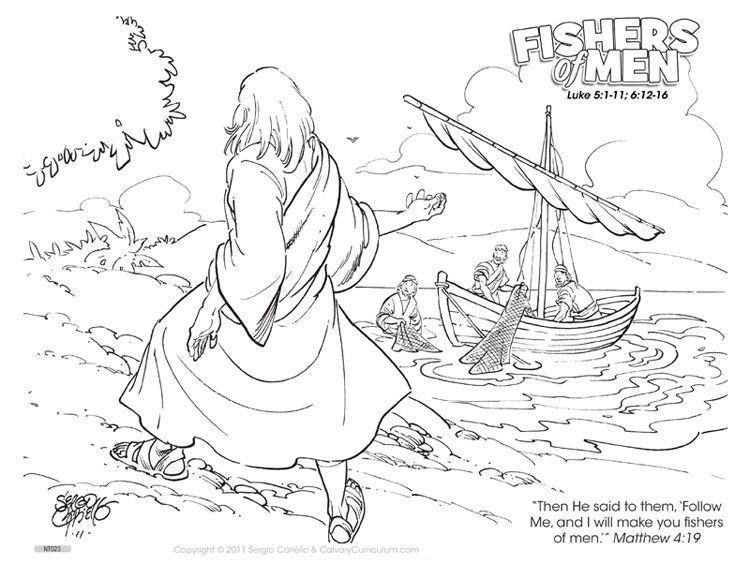 750x579 Fishers Of Men Color Page Fisher's Of Men Coloring Pages Http