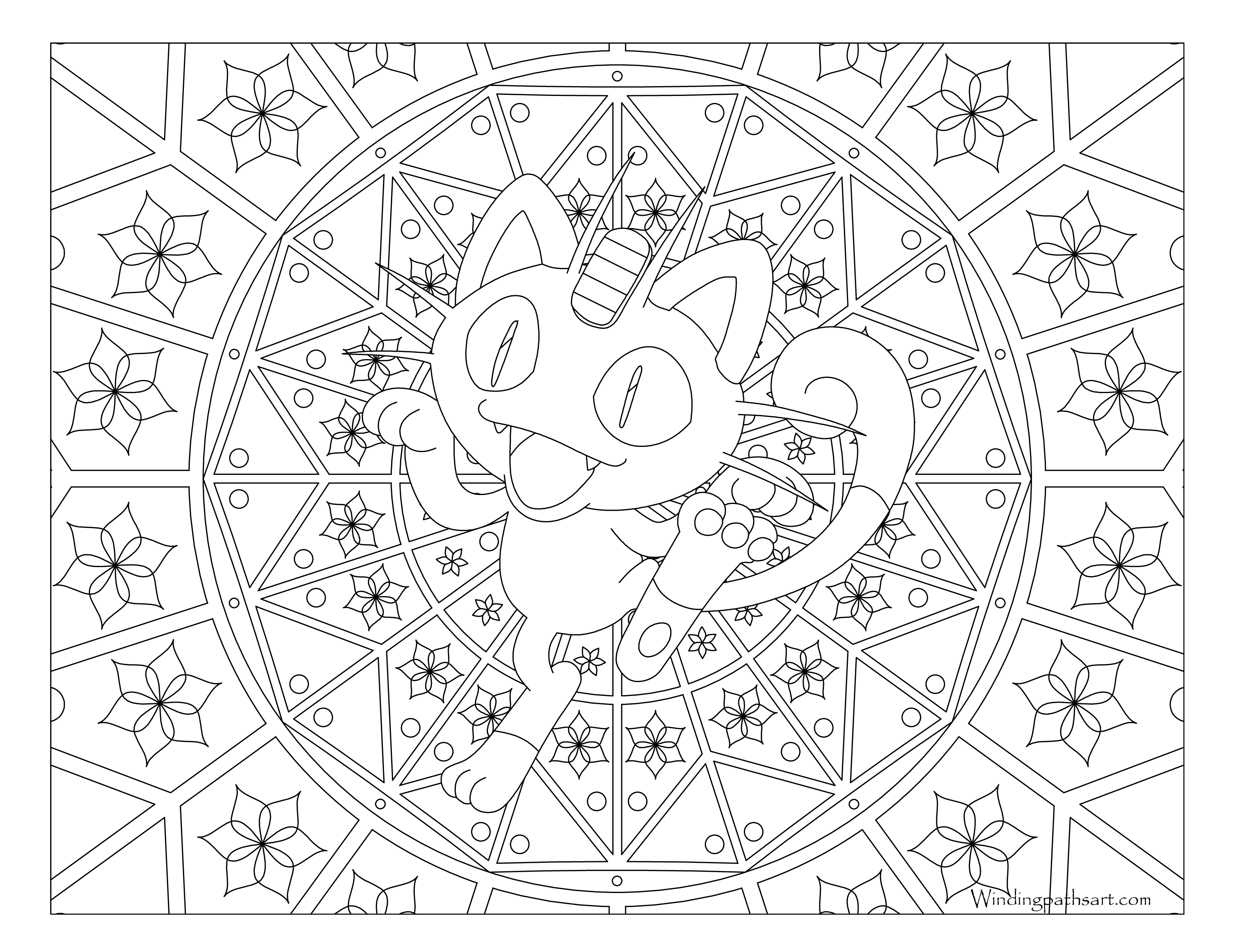 Meowth Coloring Page