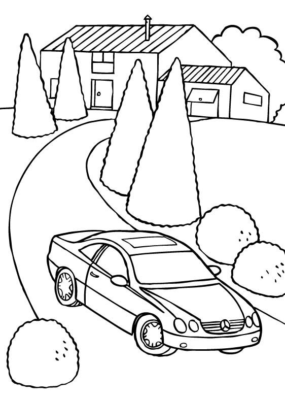 Mercedes Cl Coloring Page 562x784 Mercedes Cl Coloring Page