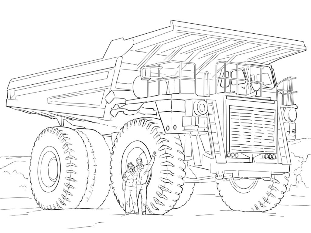 Dump Truck For Coloring Page 1024x768 Dump Truck For Coloring Page