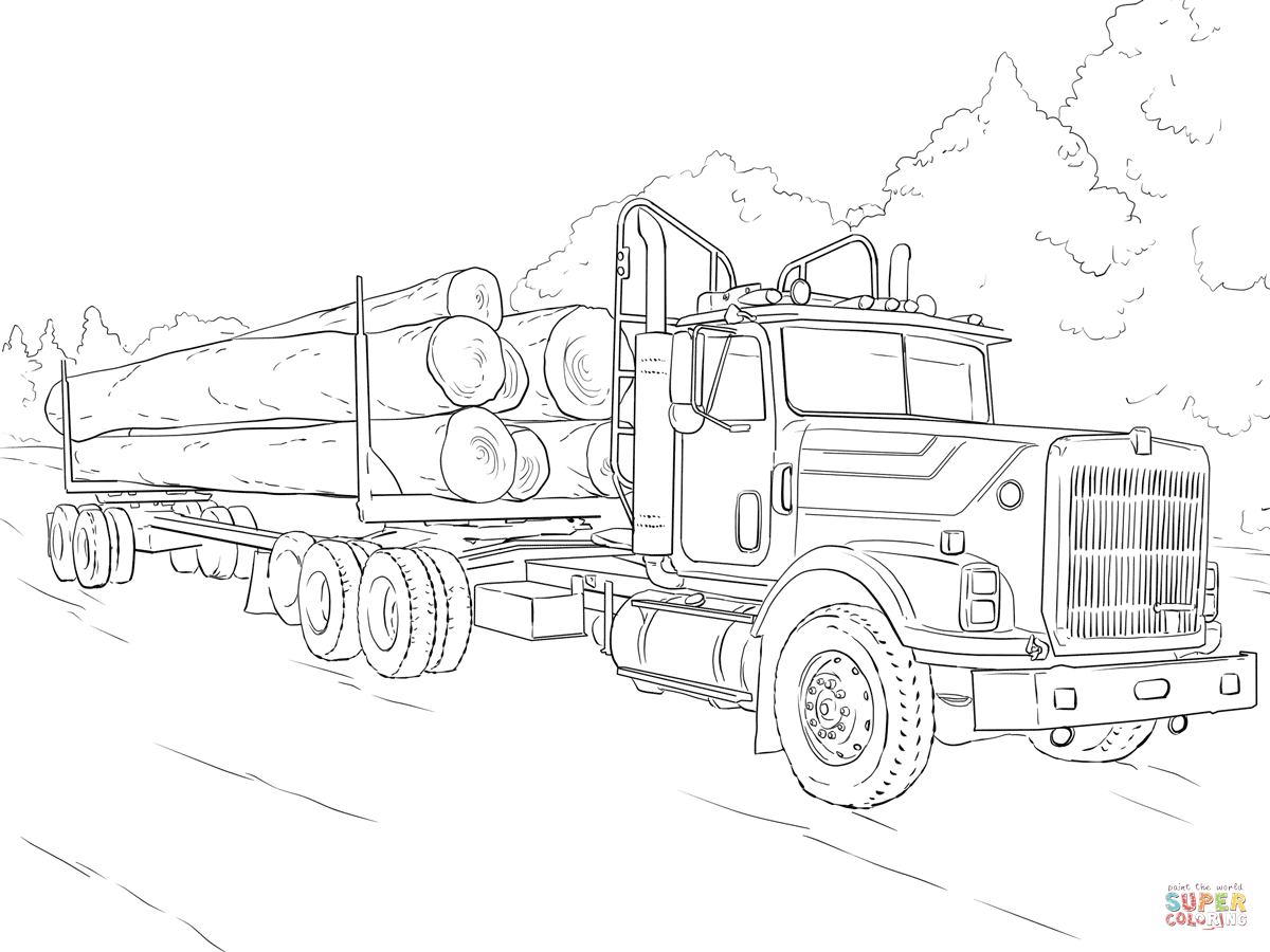 Log Truck Super Coloring Car Coloring Logs, Digi 1200x900 Log Truck Super Coloring Car Coloring Logs, Digi