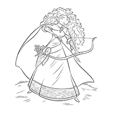 Merida Brave Coloring Pages