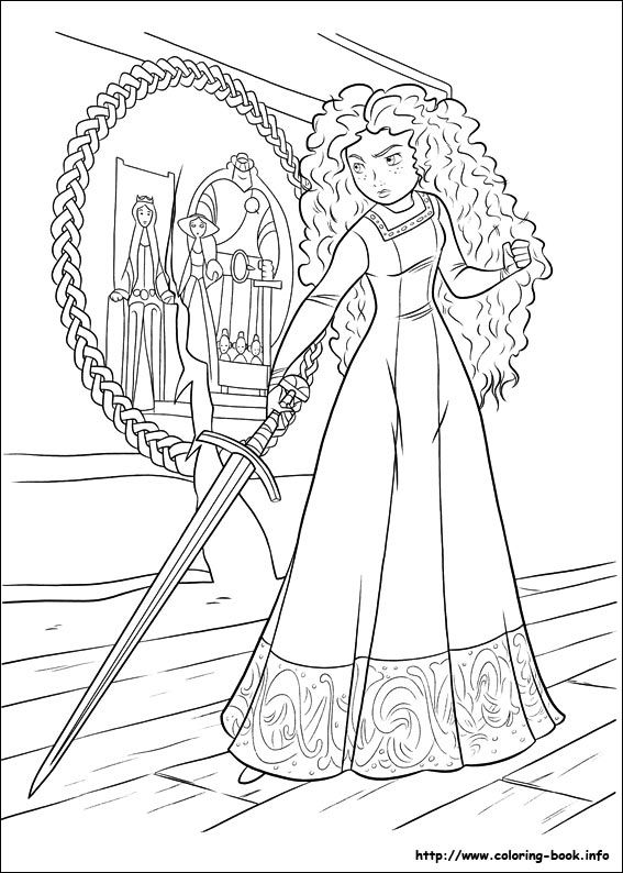 Brave Coloring Picture Disney Coloring Pages 567x794 Brave Coloring Picture Disney Coloring Pages
