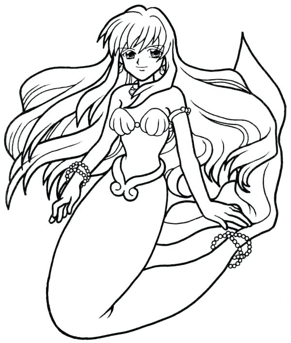 600x705 Mermaid Color Pages Mermaid Coloring Pages To Print Mermaid