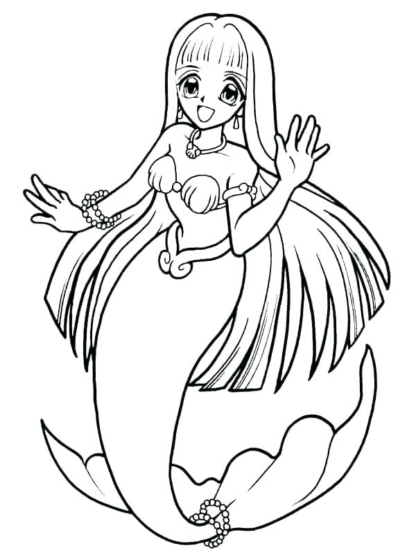 600x800 Anime Coloring Pages Online Anime Coloring Pages Anime Mermaid
