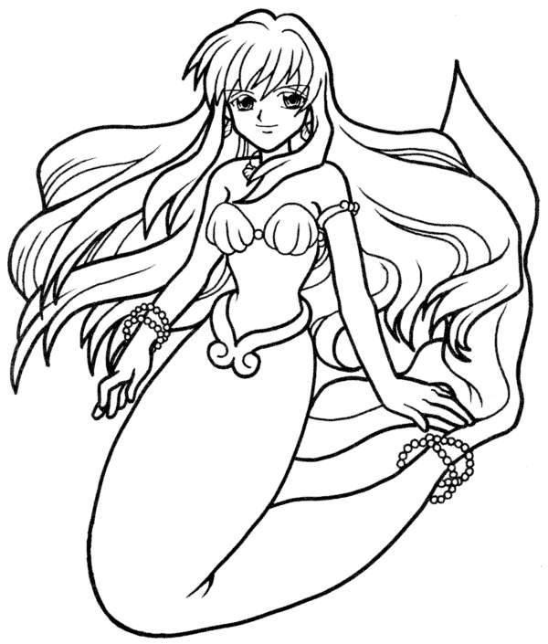 600x705 Coloring Pages Mermaid Melody 24 Faerie Coloring Pages