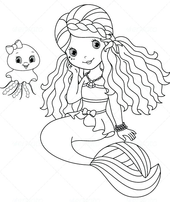 590x700 Mermaid Coloring Pages Dinosaur Coloring Page Coloring For Kids