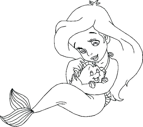 600x531 Ariel Little Mermaid Coloring Pages Little Mermaid Coloring Pages