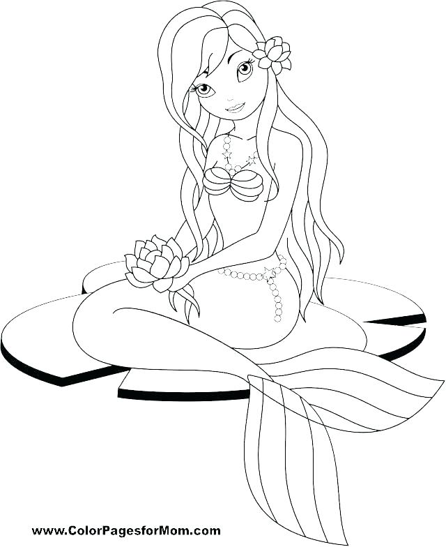 640x784 Barbie Mermaid Coloring Page Printable Mermaid Coloring Pages