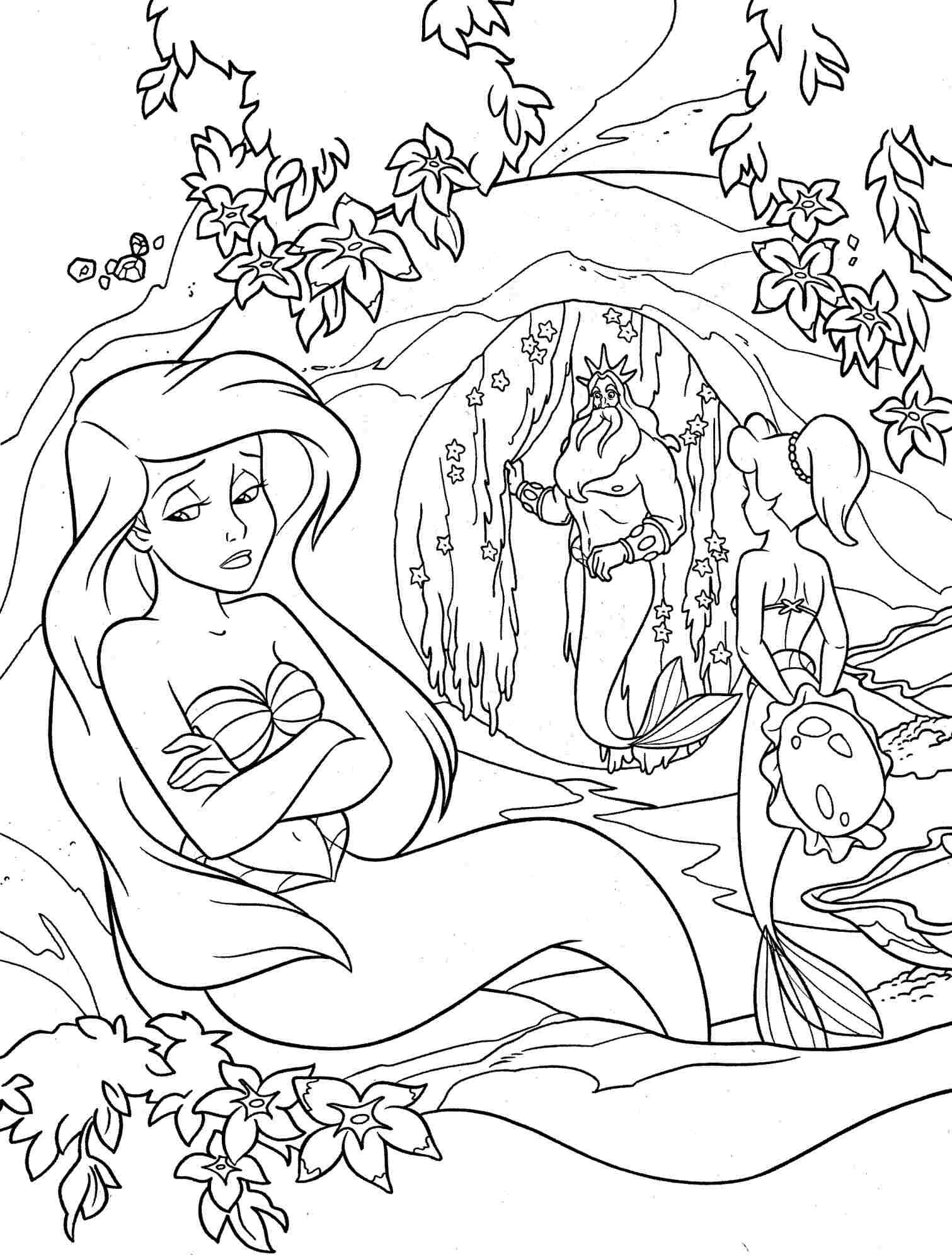 1511x2000 Free Printable Coloring Pages For Adults Mermaids Gallery