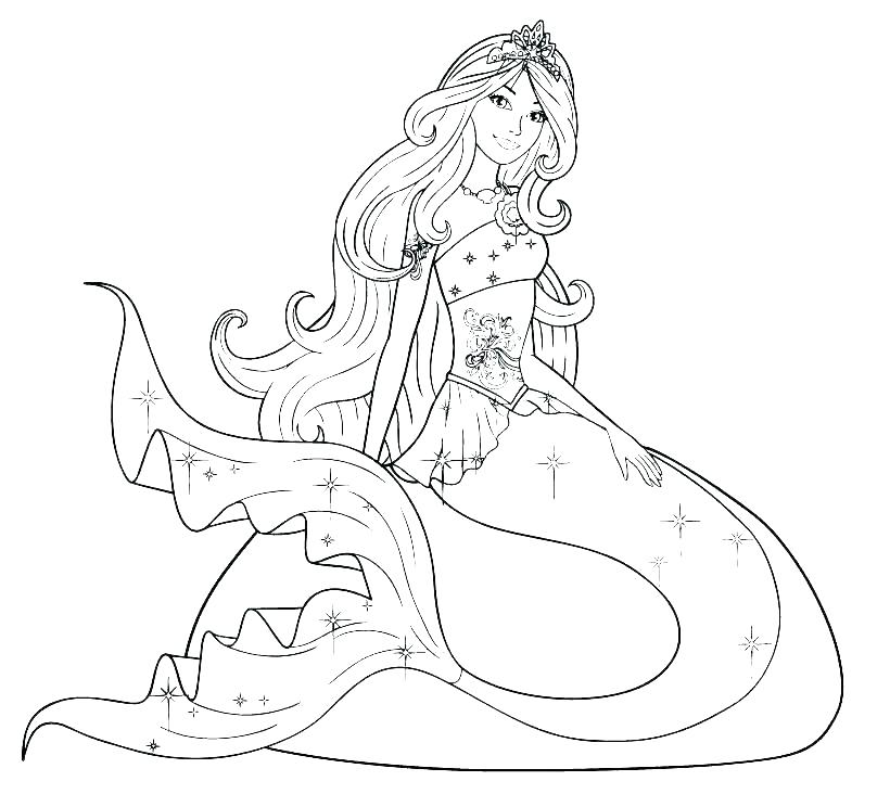 Little Mermaid Coloring Pages Free 820x732 Little Mermaid Coloring Pages Free