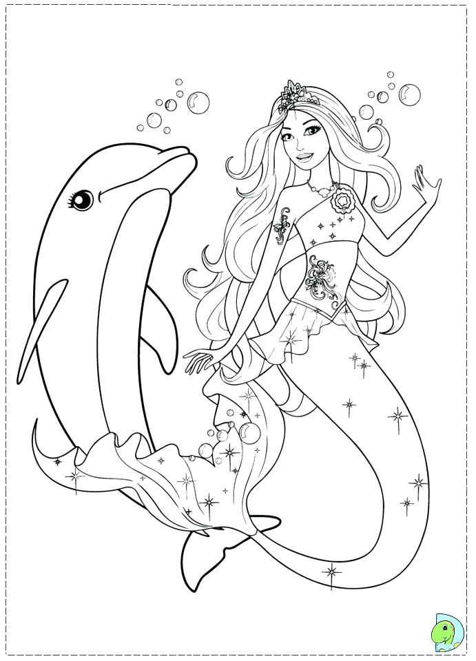 Mermaid Color Page Barbie Mermaid Coloring Pages Printable Little 691x960 Mermaid Color Page Barbie Mermaid Coloring Pages Printable Little