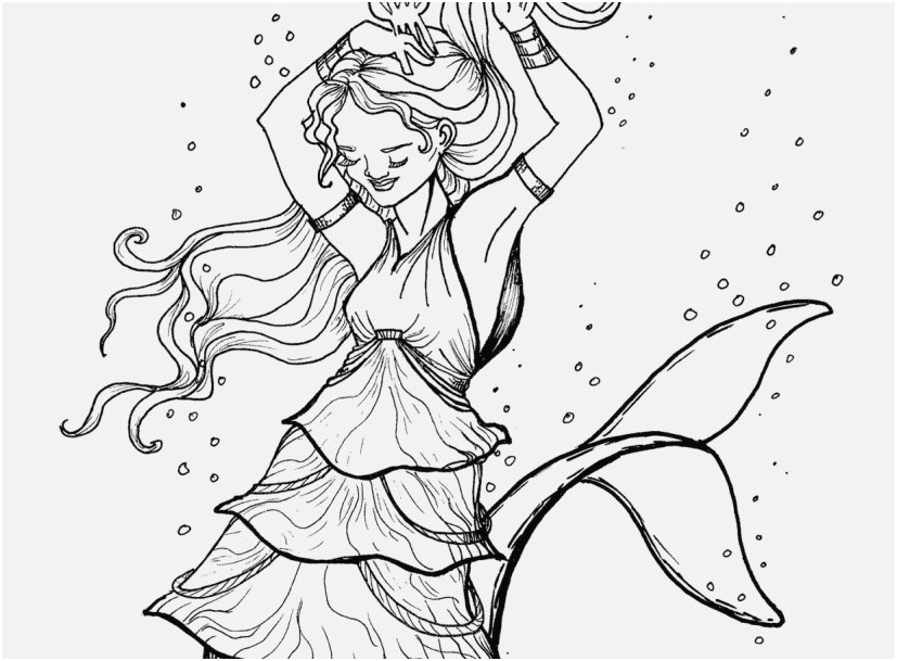827x609 Realistic Mermaid Coloring Pages Gallery Barbie Mermaid